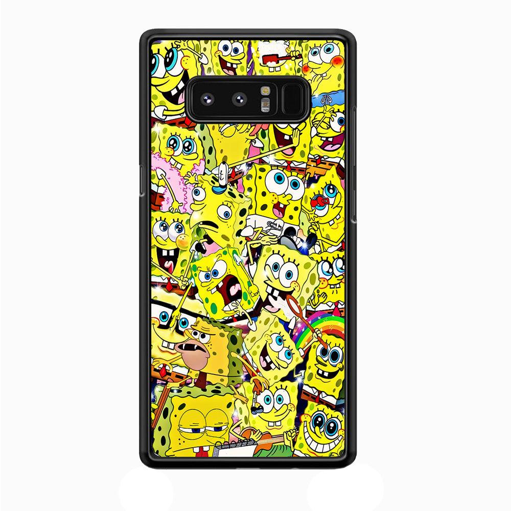 Spongebob All activities Samsung Galaxy Note 8 Case-Plastic / Full Wrap (3D Case)-Xtracase