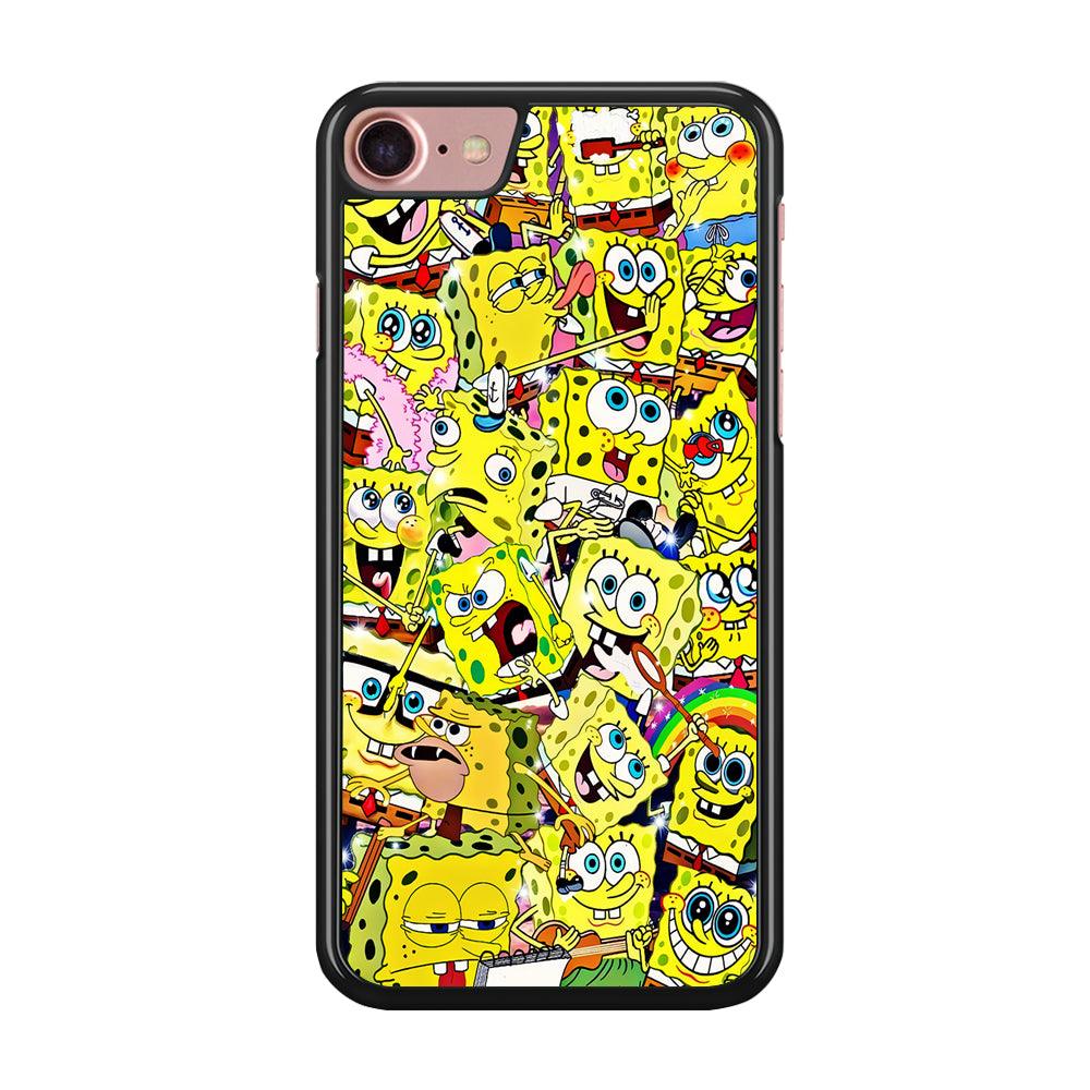 Spongebob All activities iPhone SE 2020 Case-Rubber / Black (2D Case)-Xtracase