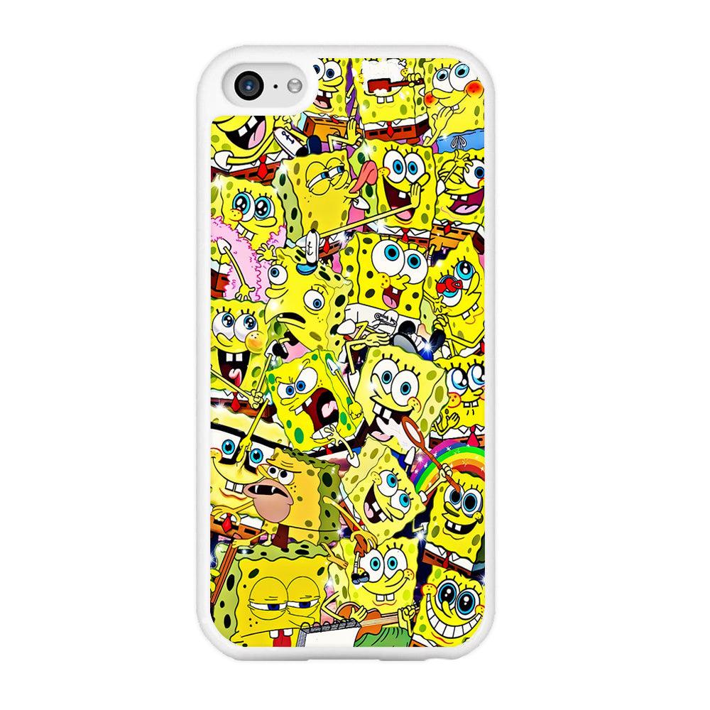 Spongebob All activities iPhone 5 | 5s Case-Rubber / White (2D Case)-Xtracase