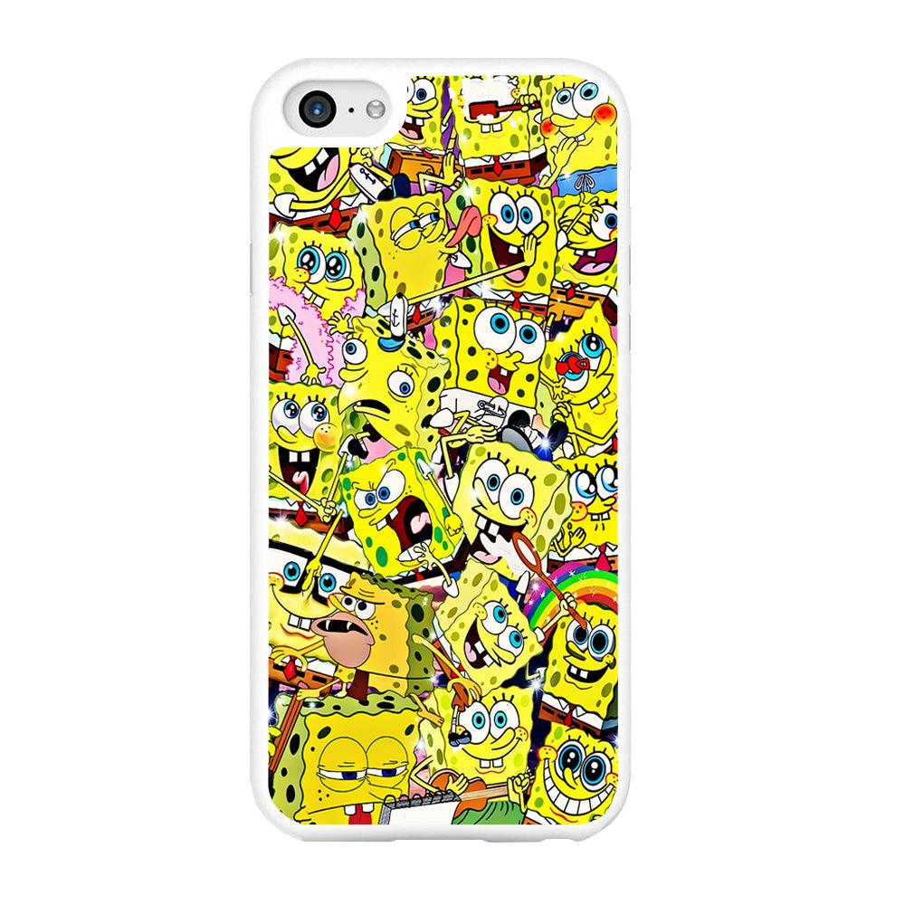 Simpson Homer Sticker Collection iPhone 6 | 6s Case-Rubber / White (2D Case)-Xtracase
