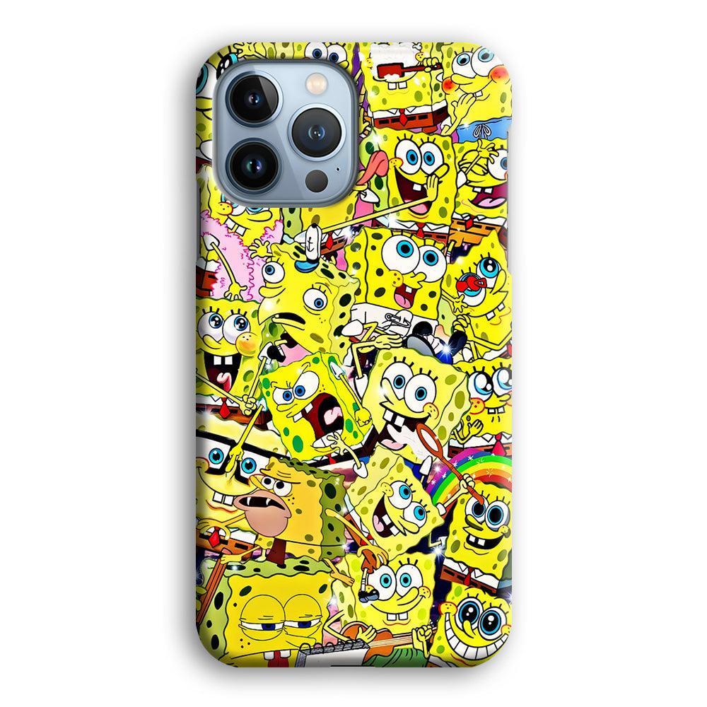 Spongebob All activities iPhone 13 Pro Case-Plastic / Full Wrap (3D Case)-Xtracase