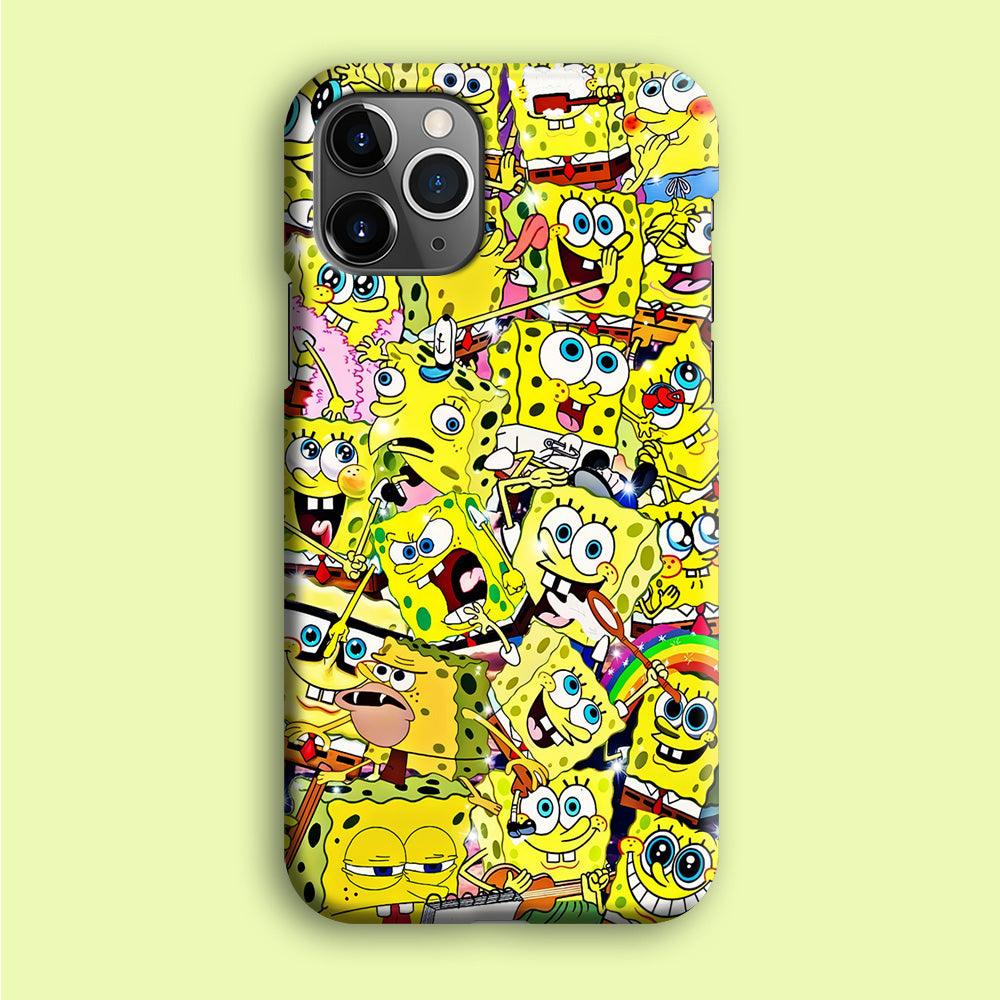 Spongebob All activities iPhone 12 Pro Case-Plastic / Full Wrap (3D Case)-Xtracase