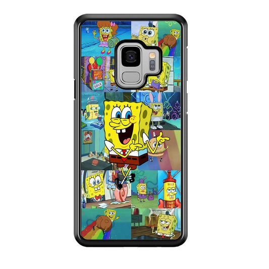 Spongebob Cartoon Aesthetic Samsung Galaxy S9 Case-Plastic / Full Wrap (3D Case)-Xtracase