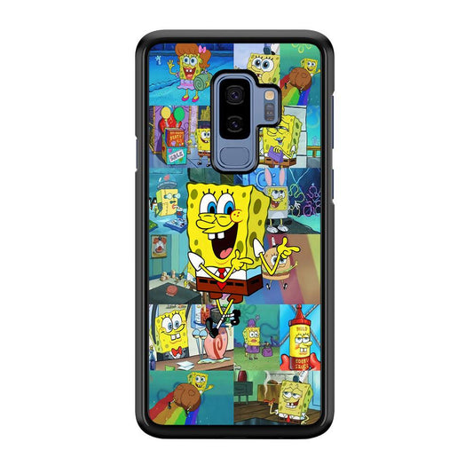 Spongebob Cartoon Aesthetic Samsung Galaxy S9 Plus Case-Plastic / Full Wrap (3D Case)-Xtracase