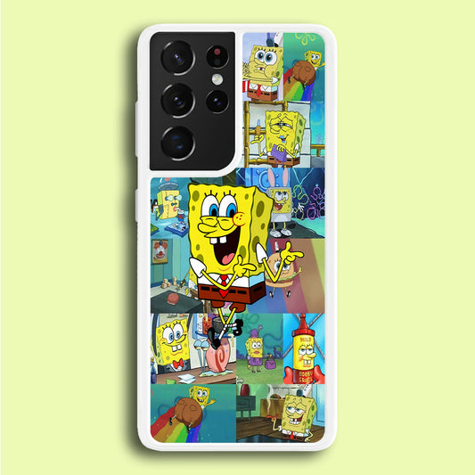 Spongebob Cartoon Aesthetic Samsung Galaxy S21 Ultra Case