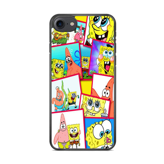 Spongebob Patrick Friendship iPhone 8 Case-Rubber / Black (2D Case)-Xtracase