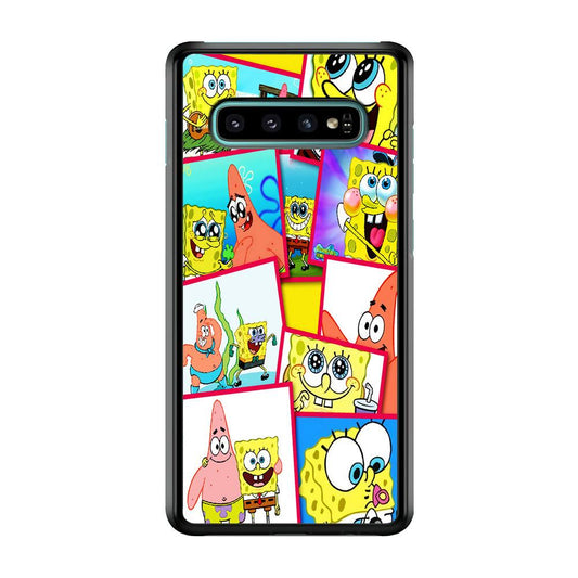 Spongebob Patrick Friendship Samsung Galaxy S10 Case-Plastic / Full Wrap (3D Case)-Xtracase