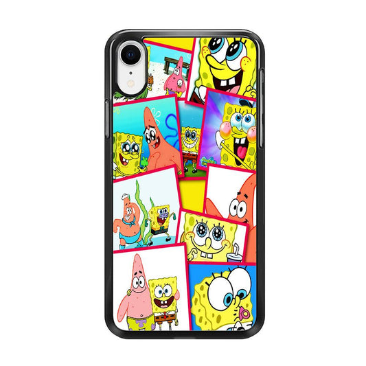 Spongebob Patrick Friendship iPhone XR Case-Rubber / Black (2D Case)-Xtracase