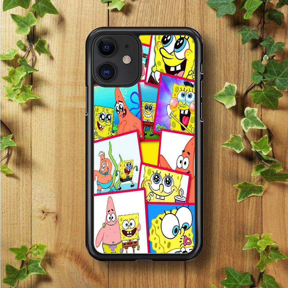Spongebob Patrick Friendship iPhone 11 Case-Rubber / Black (2D Case)-Xtracase