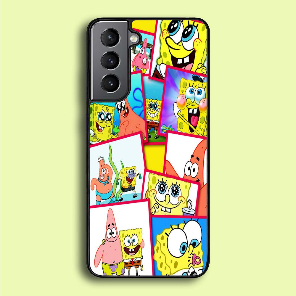 Spongebob Patrick Friendship Samsung Galaxy A16 Case-Rubber / Black (2D Case)-Xtracase