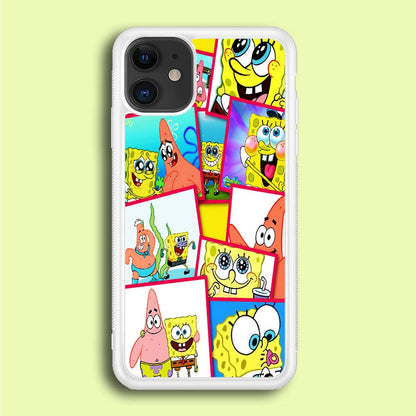 Spongebob Patrick Friendship iPhone 12 Case-Rubber / Black (2D Case)-Xtracase