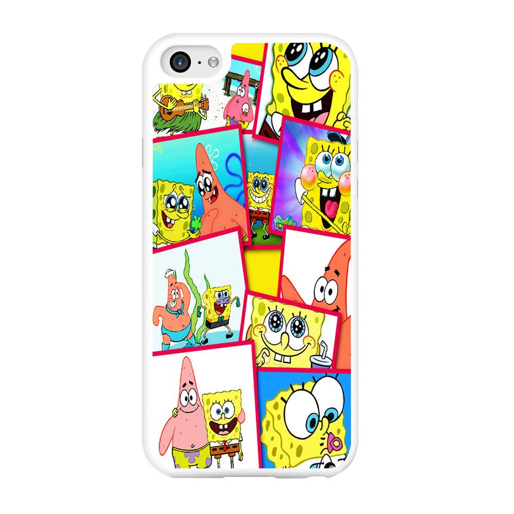 Spongebob Patrick Friendship iPhone 6 | 6s Case-Rubber / White (2D Case)-Xtracase