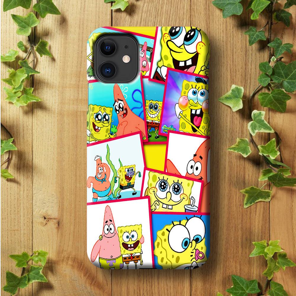 Spongebob Patrick Friendship iPhone 11 Case-Plastic / Full Wrap (3D Case)-Xtracase