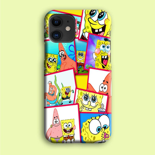 Spongebob Patrick Friendship iPhone 12 Mini Case-Plastic / Full Wrap (3D Case)-Xtracase
