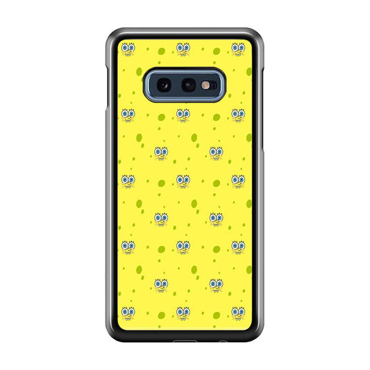 Spongebob's Face Pattern Samsung Galaxy S10E Case-Plastic / Full Wrap (3D Case)-Xtracase