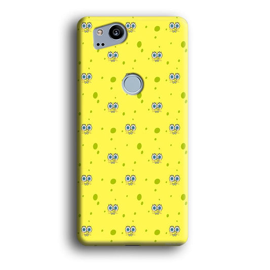 Spongebob's Face Pattern Google Pixel 2 3D Case-Xtracase