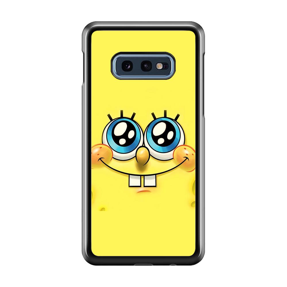 Spongebob's smiling face Samsung Galaxy S10E Case-Plastic / Full Wrap (3D Case)-Xtracase