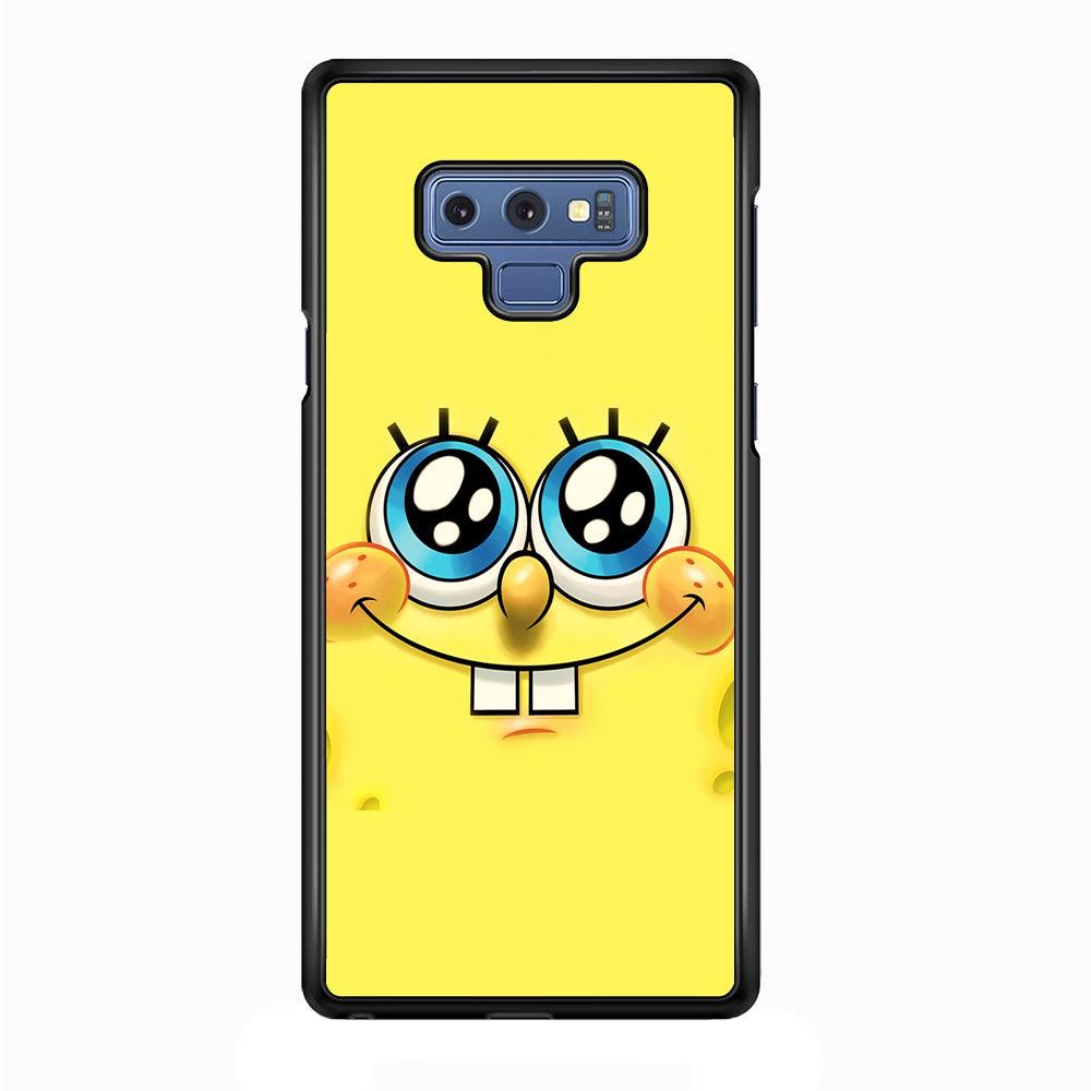 Spongebob's smiling face Samsung Galaxy Note 9 Case-Plastic / Full Wrap (3D Case)-Xtracase