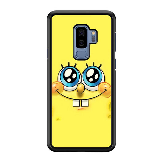 Spongebob's smiling face Samsung Galaxy S9 Plus Case-Plastic / Full Wrap (3D Case)-Xtracase