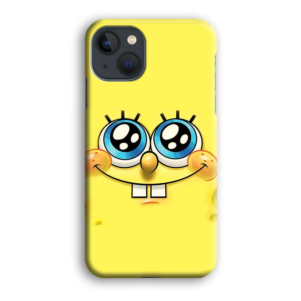 Spongebob's smiling face iPhone 13 Case-Plastic / Full Wrap (3D Case)-Xtracase
