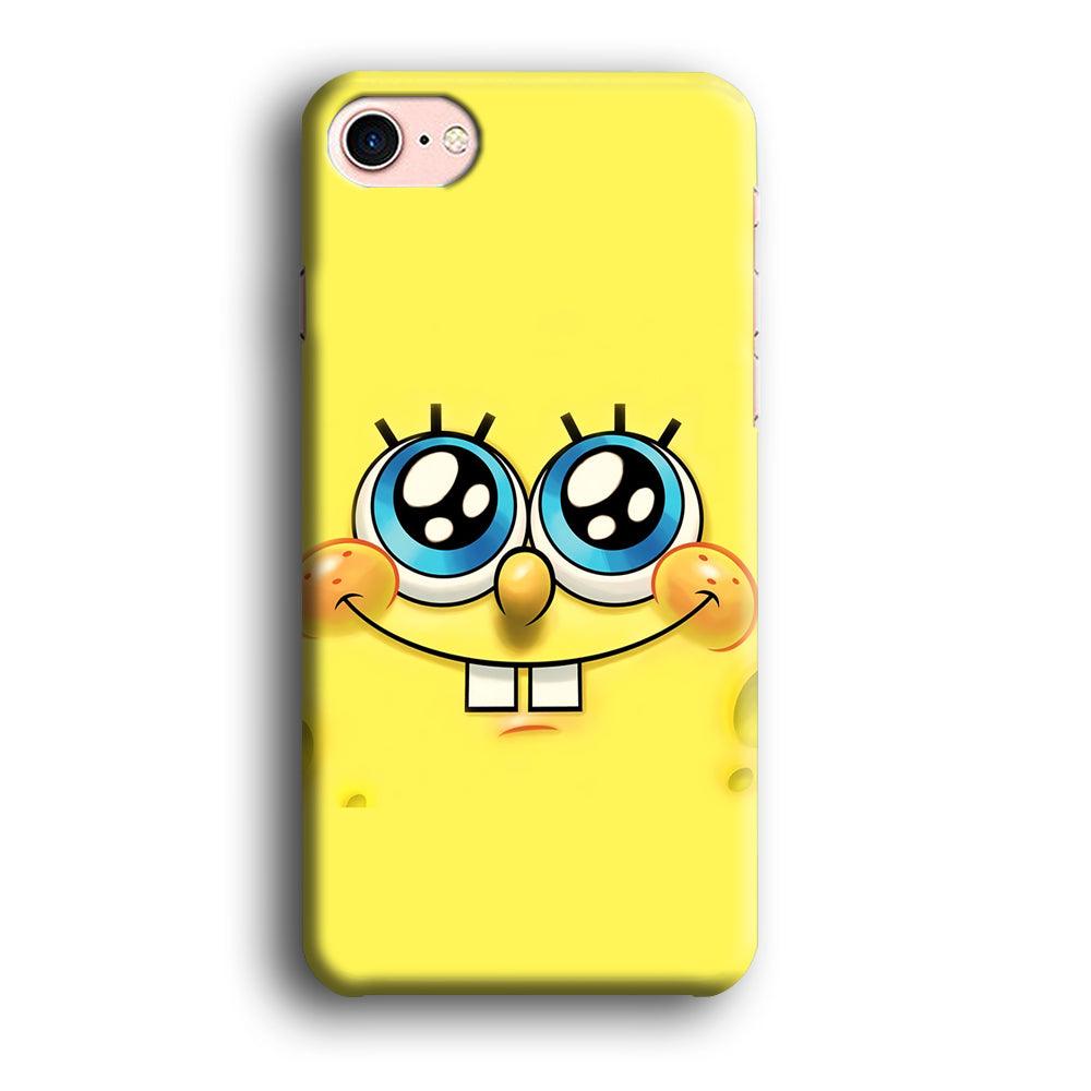 Spongebob's smiling face iPhone SE 2020 Case-Plastic / Full Wrap (3D Case)-Xtracase