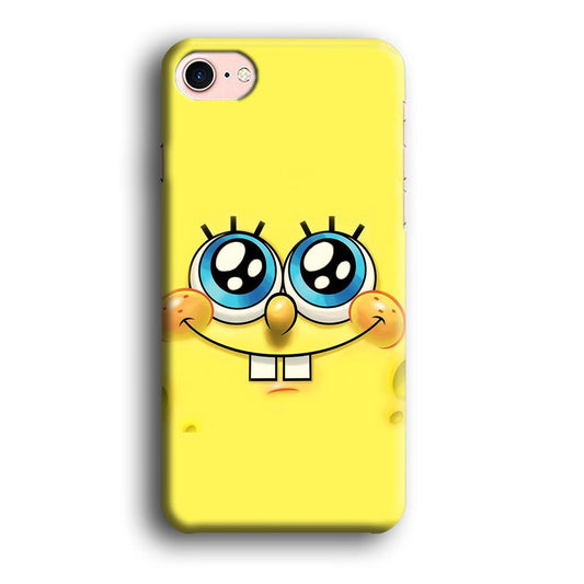 Spongebob's smiling face iPhone SE 2020 Case-Plastic / Full Wrap (3D Case)-Xtracase