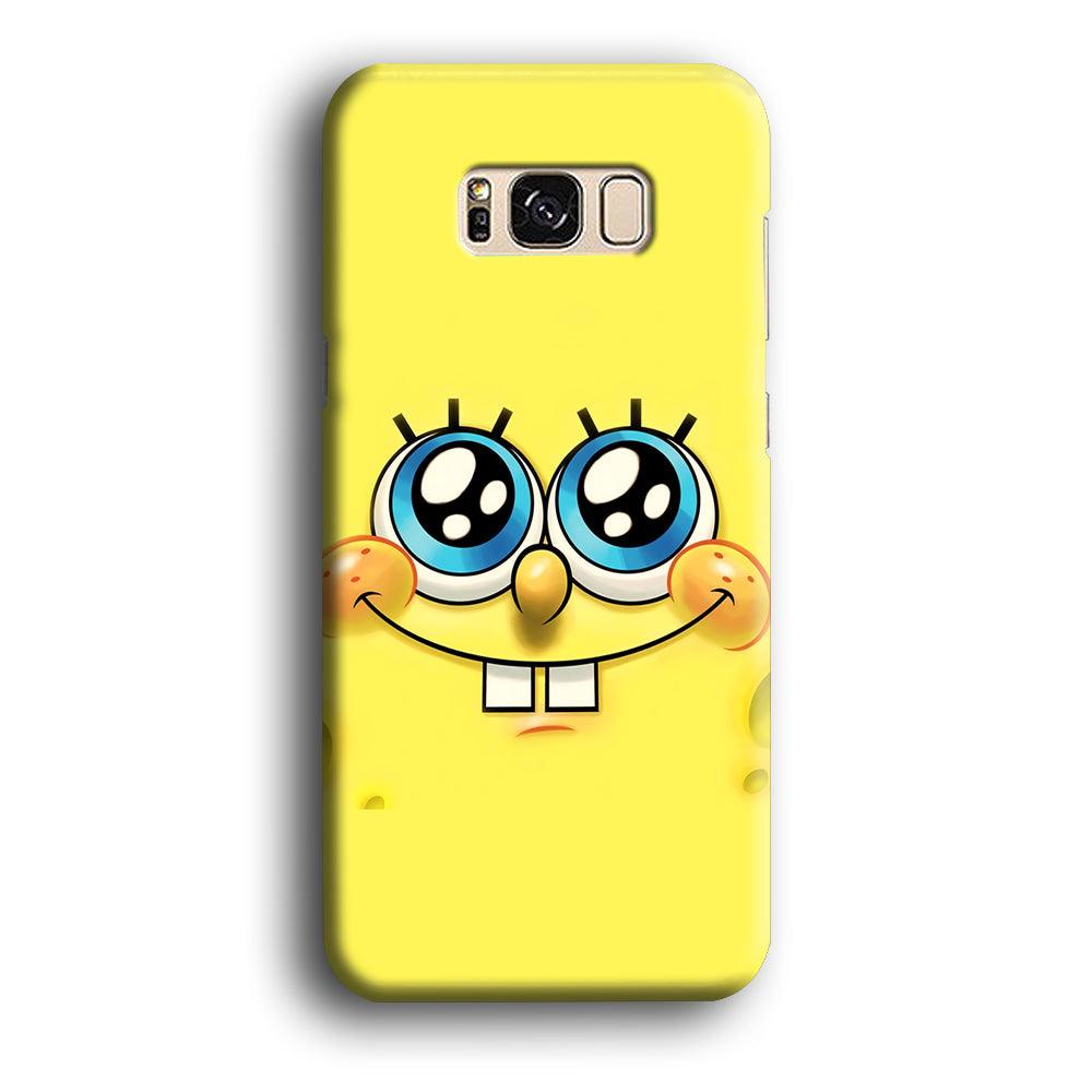 Spongebob's smiling face Samsung Galaxy S8 Case-Plastic / Full Wrap (3D Case)-Xtracase