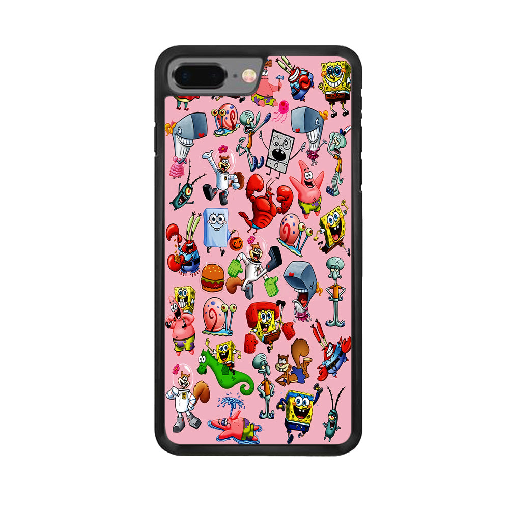 Spongebob and Friend Sticker iPhone 8 Plus Case