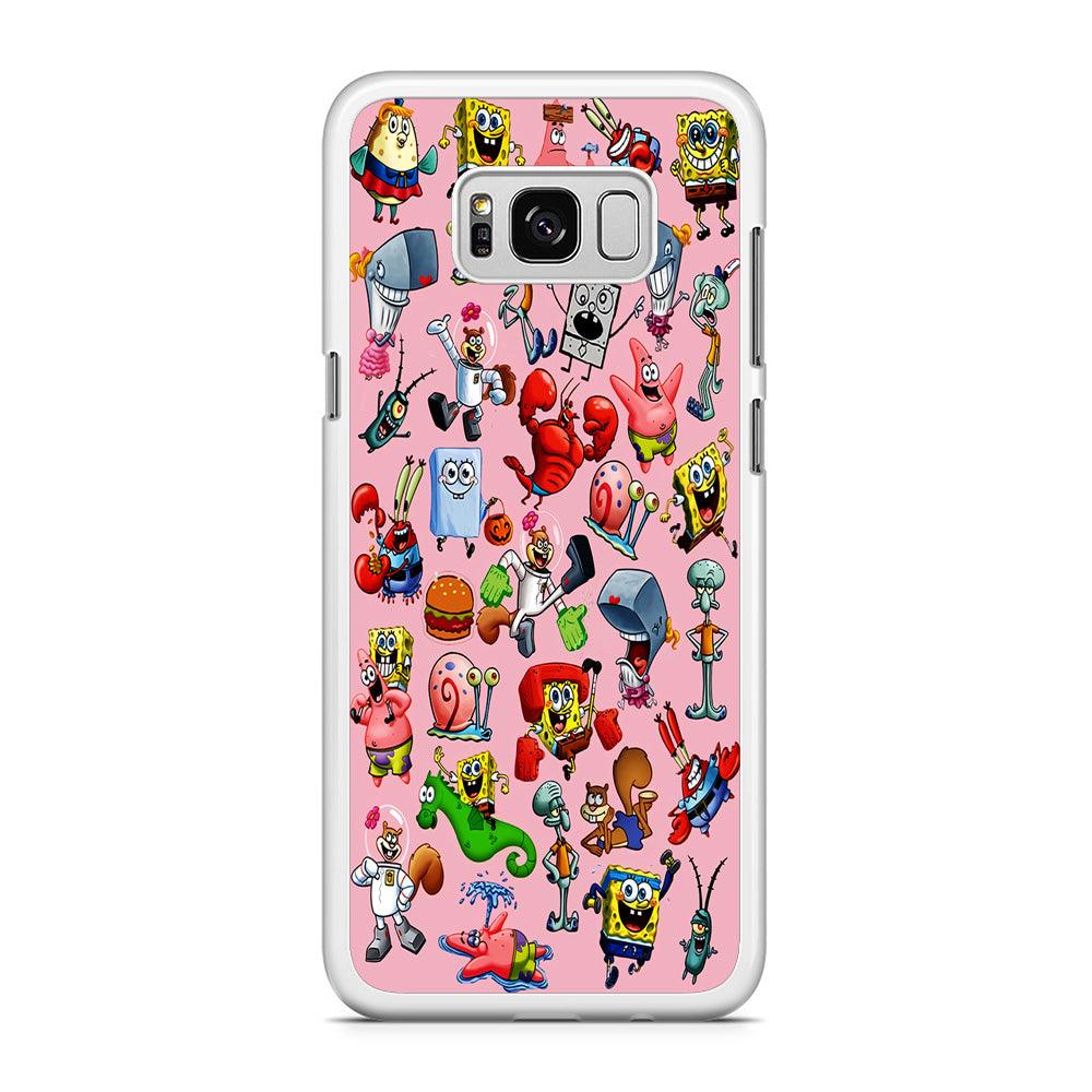 Spongebob and Friend Sticker Samsung Galaxy S8 Case-Xtracase