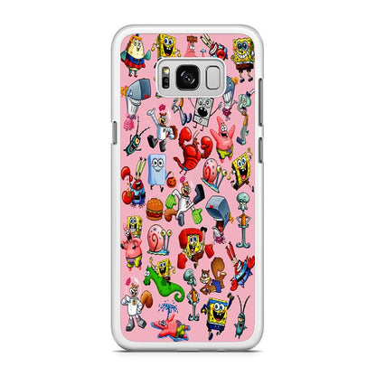 Spongebob and Friend Sticker Samsung Galaxy S8 Case-Xtracase