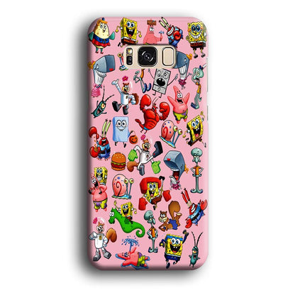 Spongebob and Friend Sticker Samsung Galaxy S8 Case-Xtracase