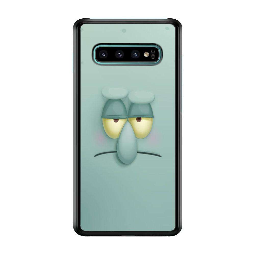 Squidward Tentacles Face Samsung Galaxy S10 Case-Plastic / Full Wrap (3D Case)-Xtracase