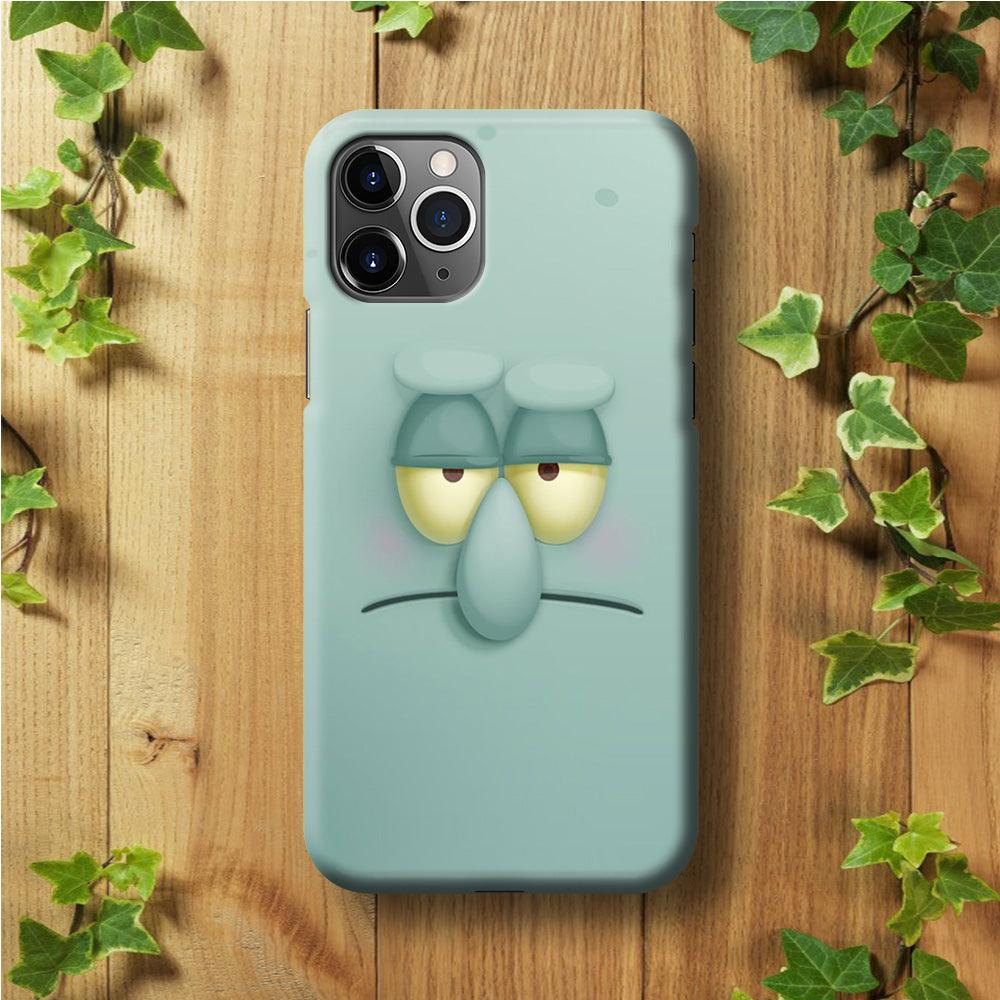 Squidward Tentacles Face iPhone 11 Pro Case-Plastic / Full Wrap (3D Case)-Xtracase