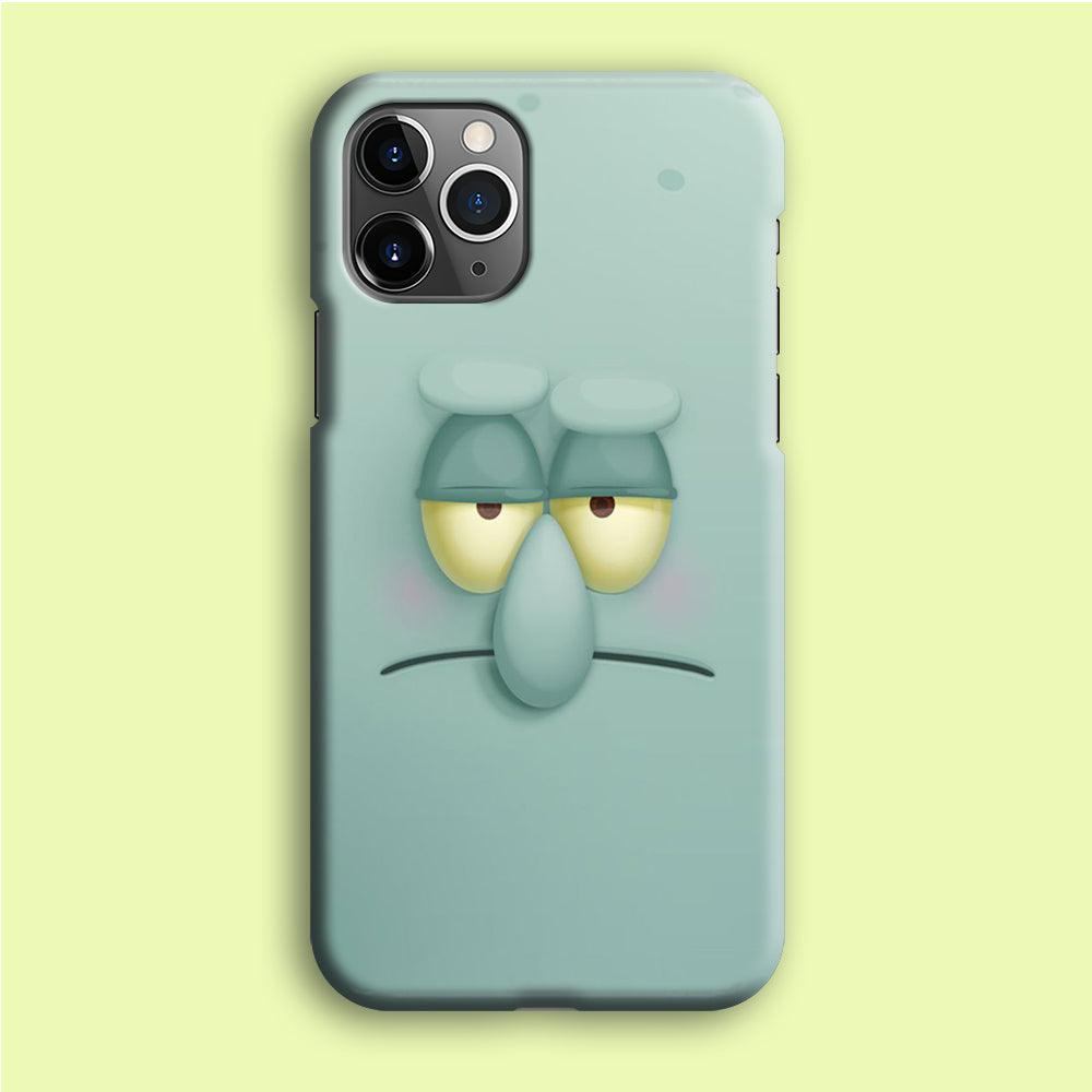 Squidward Tentacles Face iPhone 12 Pro Case-Plastic / Full Wrap (3D Case)-Xtracase