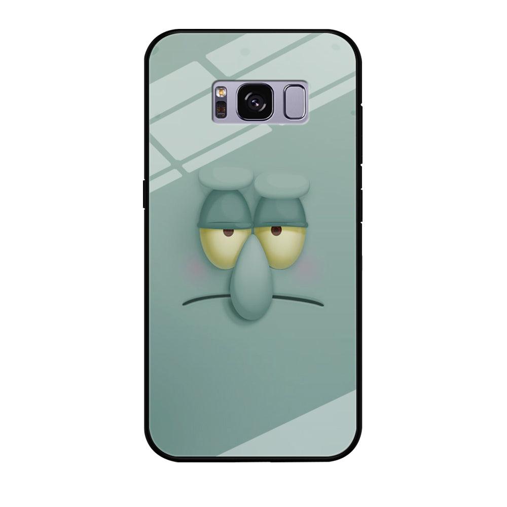 Squidward Tentacles Face Samsung Galaxy S8 Case-Tempered Glass Case-Xtracase