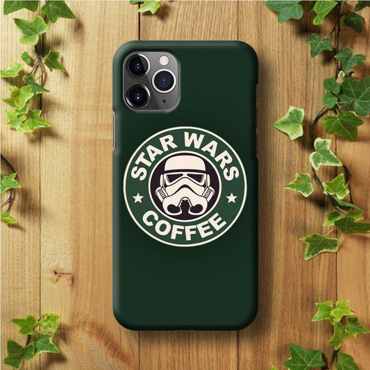 Star Wars Coffee Green iPhone 11 Pro Case-Plastic / Full Wrap (3D Case)-Xtracase