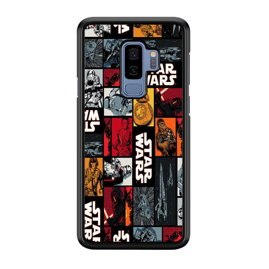 Star Wars Collage Samsung Galaxy S9 Plus Case-Rubber / White (2D Case)-Xtracase