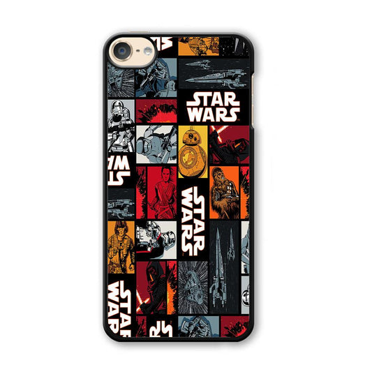 Star Wars Collage iPod Touch 6 Case-Plastic / Black (2D Case)-Xtracase