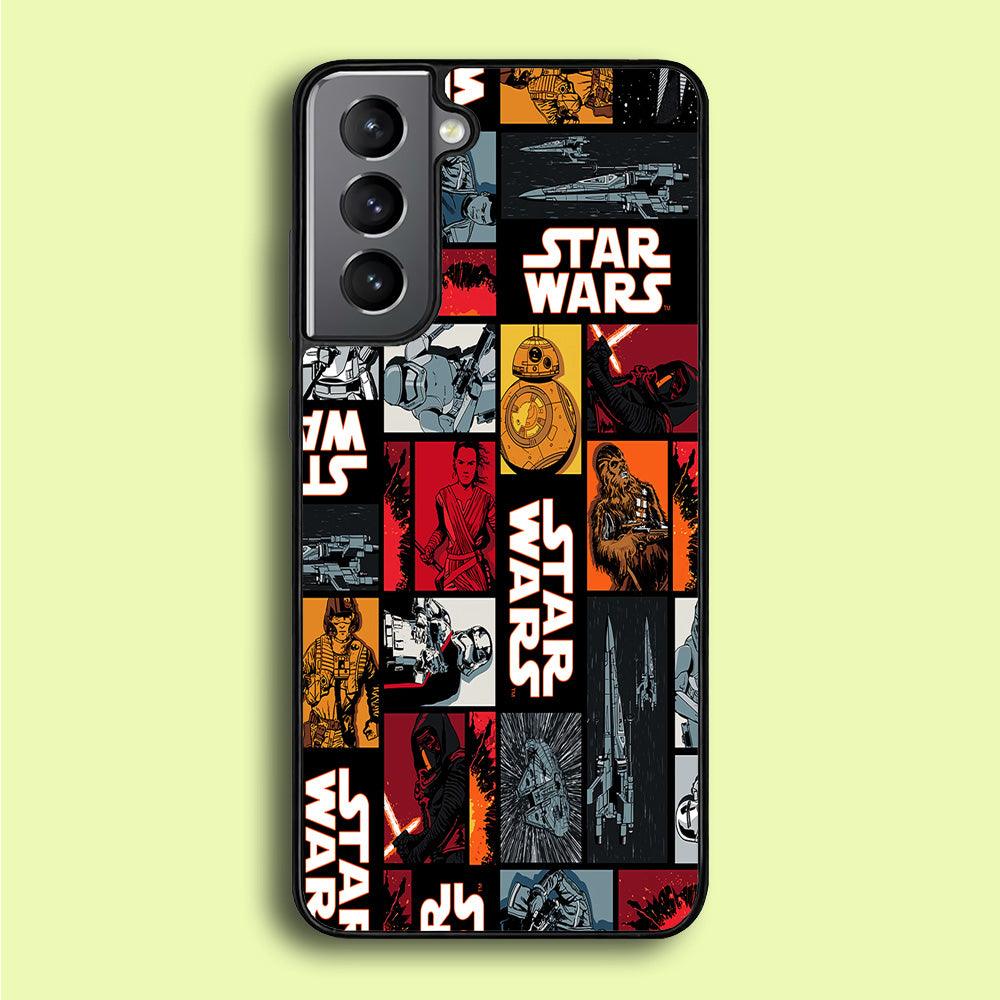 Star Wars Collage Samsung Galaxy A16 Case-Rubber / White (2D Case)-Xtracase