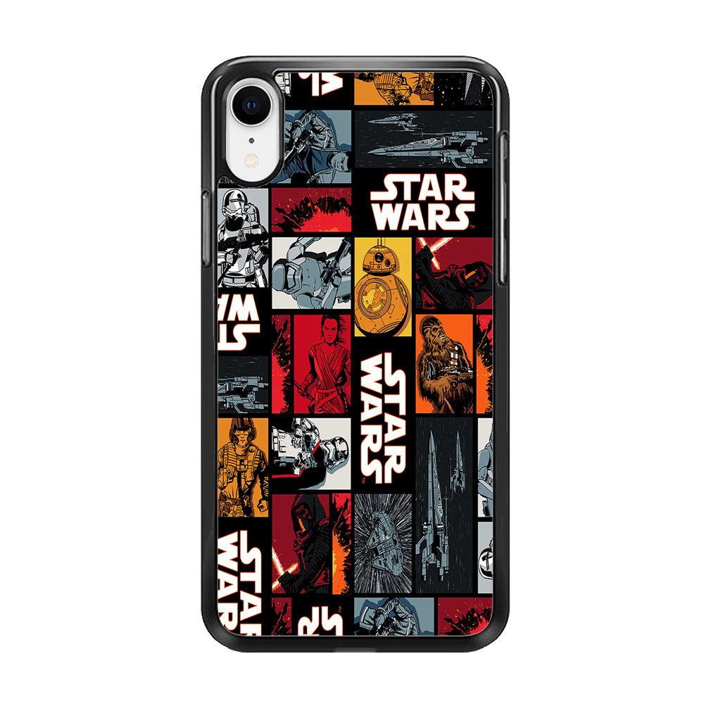 Star Wars Collage iPhone XR Case-Rubber / Black (2D Case)-Xtracase