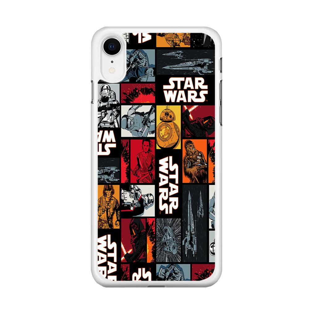 Star Wars Collage iPhone XR Case-Rubber / White (2D Case)-Xtracase