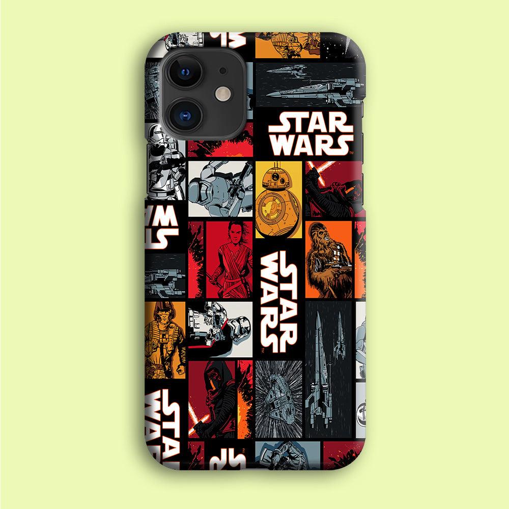 Star Wars Collage iPhone 12 Mini Case-Plastic / Full Wrap (3D Case)-Xtracase