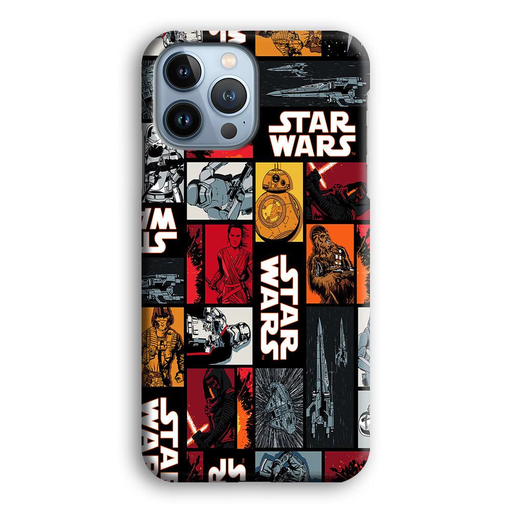 Star Wars Collage iPhone 13 Pro Max Case-Plastic / Full Wrap (3D Case)-Xtracase