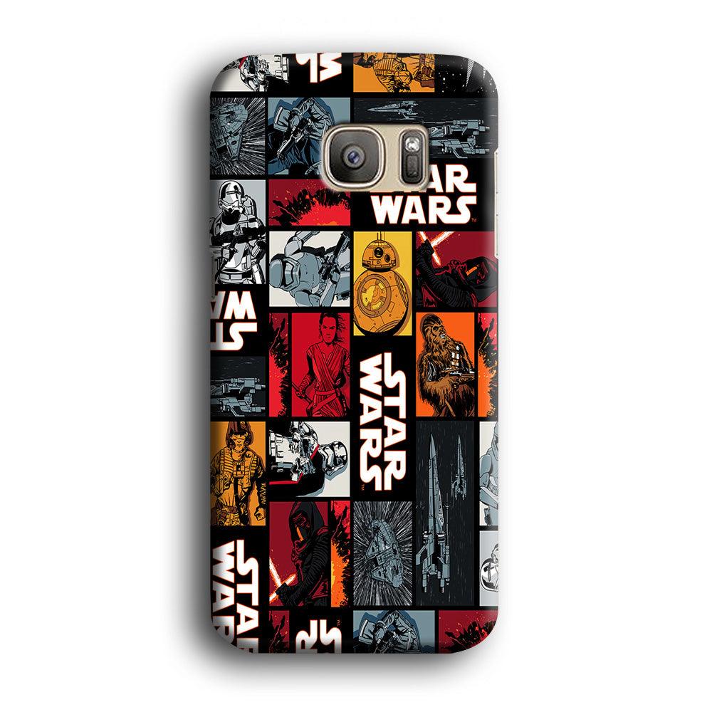 Star Wars Collage Samsung Galaxy S7 Case-Plastic / Full Wrap (3D Case)-Xtracase