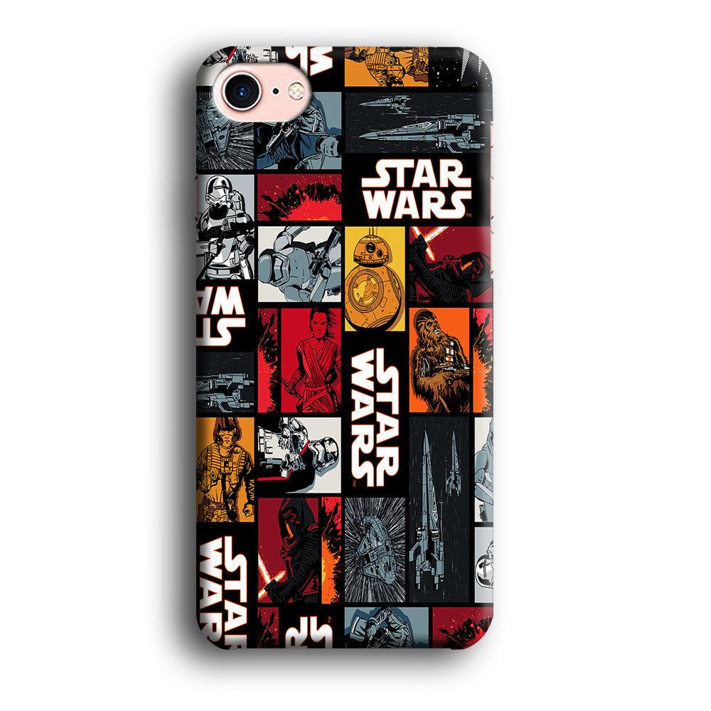 Star Wars Collage iPhone 7 Case-Plastic / Full Wrap (3D Case)-Xtracase