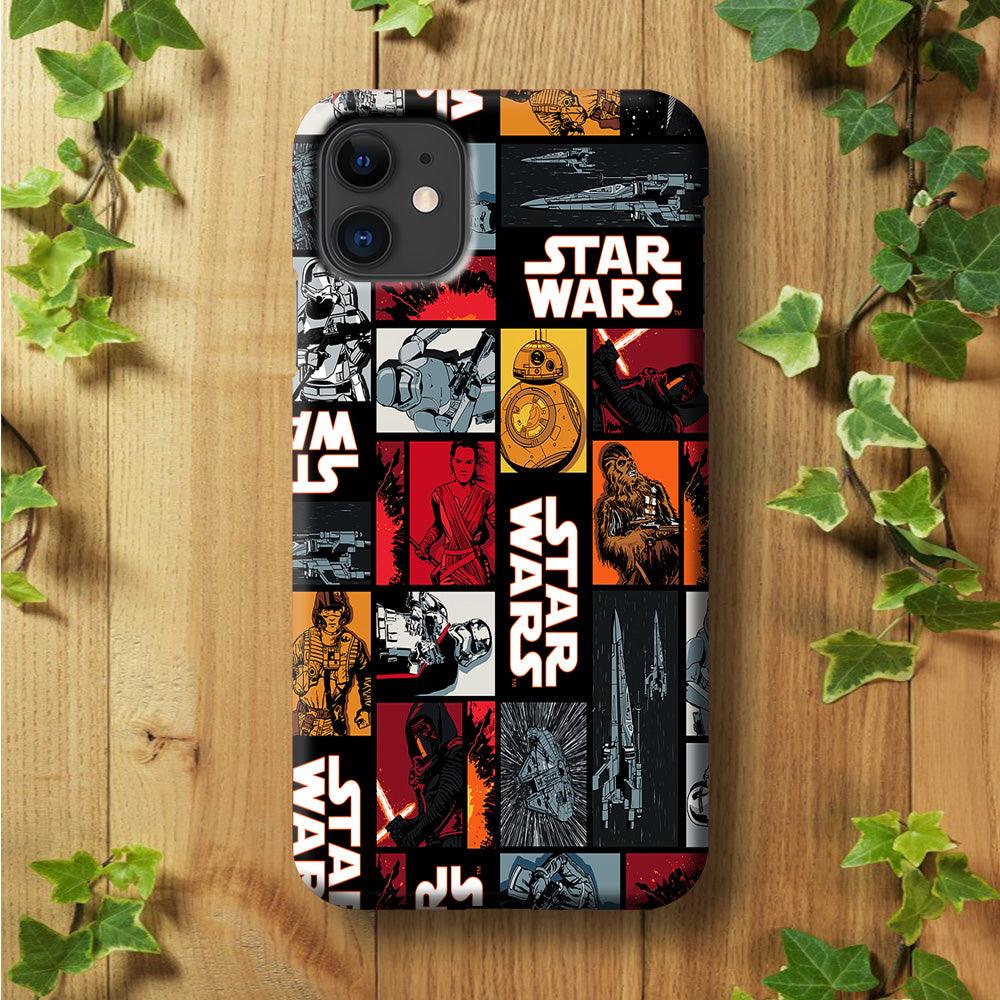 Star Wars Collage iPhone 11 Case-Plastic / Full Wrap (3D Case)-Xtracase