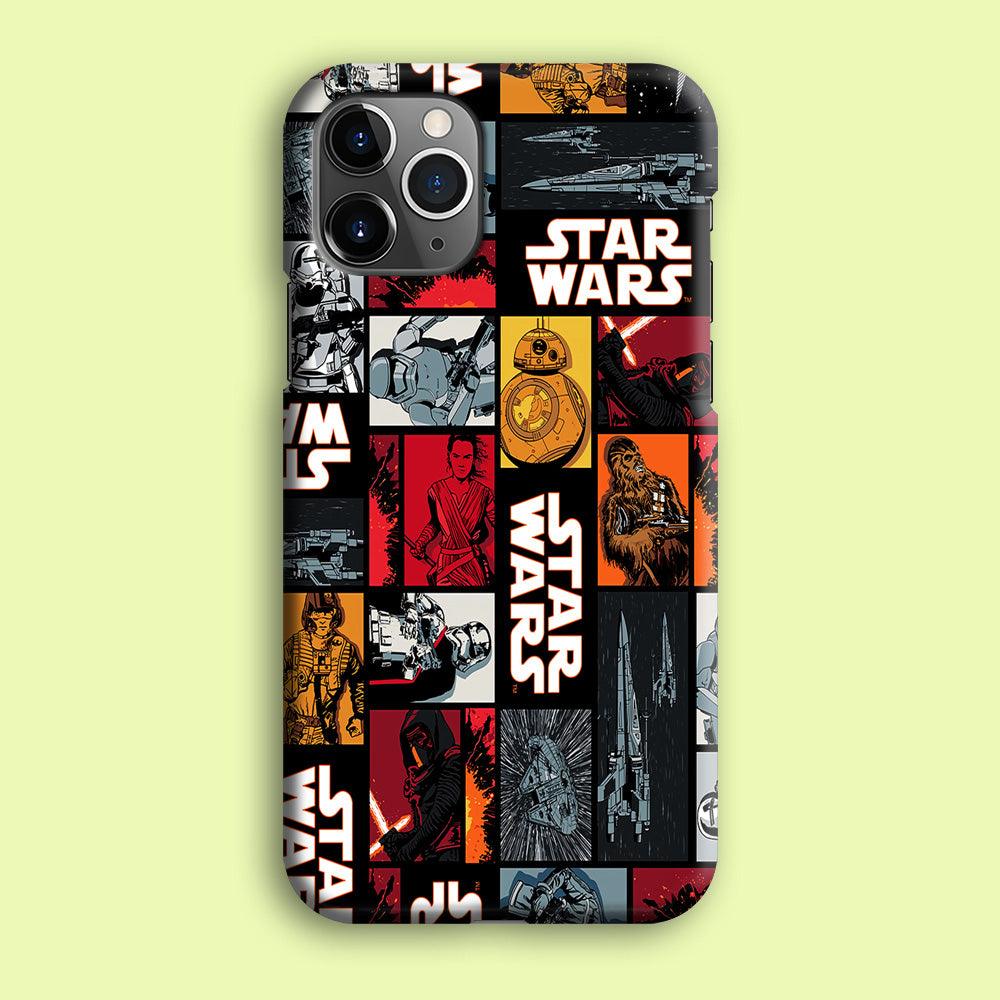 Star Wars Collage iPhone 12 Pro Case-Plastic / Full Wrap (3D Case)-Xtracase