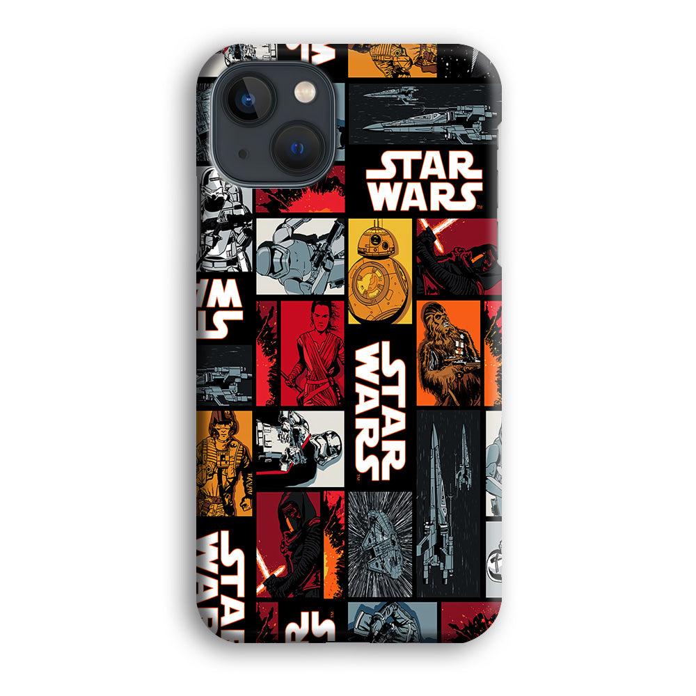Star Wars Collage iPhone 13 Mini Case-Plastic / Full Wrap (3D Case)-Xtracase