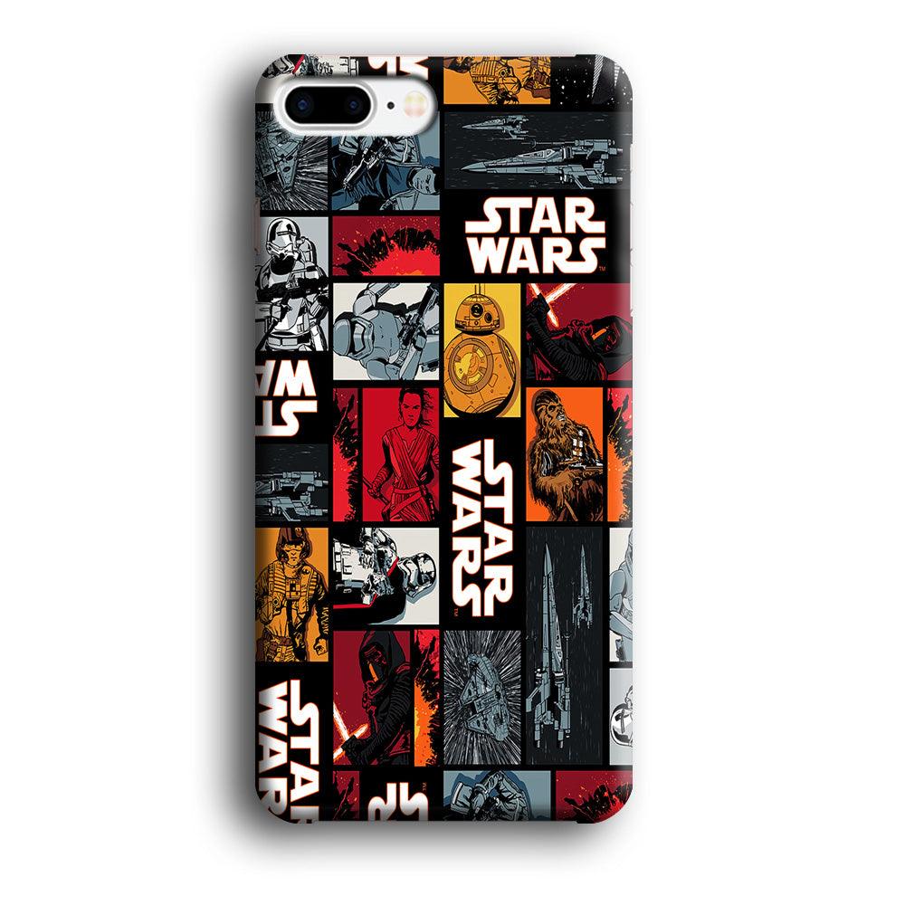 Star Wars Collage iPhone 8 Plus Case-Plastic / Full Wrap (3D Case)-Xtracase