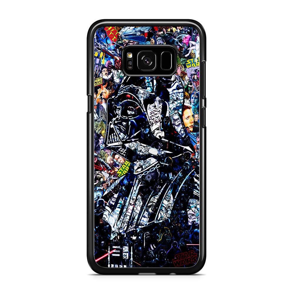 Star Wars Darth Vader Abstract Samsung Galaxy S8 Case-Rubber / Black (2D Case)-Xtracase